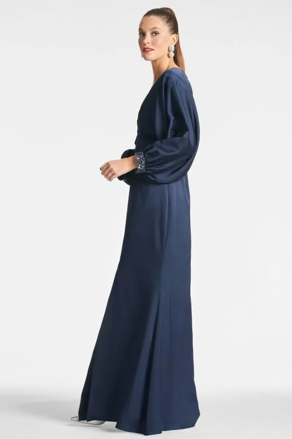 Sachin and Babi Maia Gown 8211 Midnight Midnight Women Plus Sizes