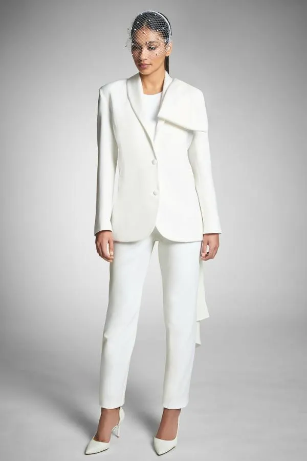 Sachin and Babi Viveca Blazer 8211 Ivory Ivory Women Jackets
