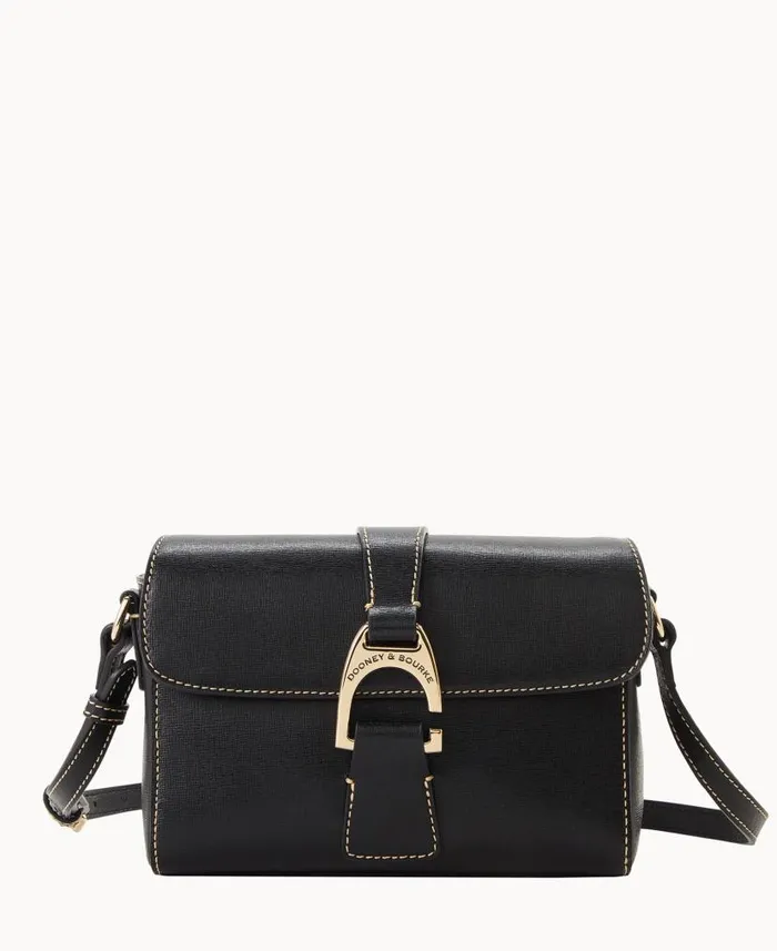 Saffiano Kyra Crossbody Black Woman Dooney and Bourke Crossbodies