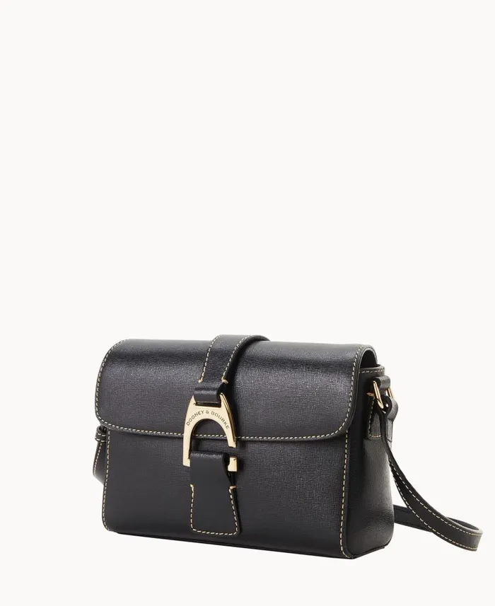 Saffiano Kyra Crossbody Black Woman Dooney and Bourke Crossbodies Saffiano Kyra Crossbody Black Woman Dooney and Bourke Crossbodies