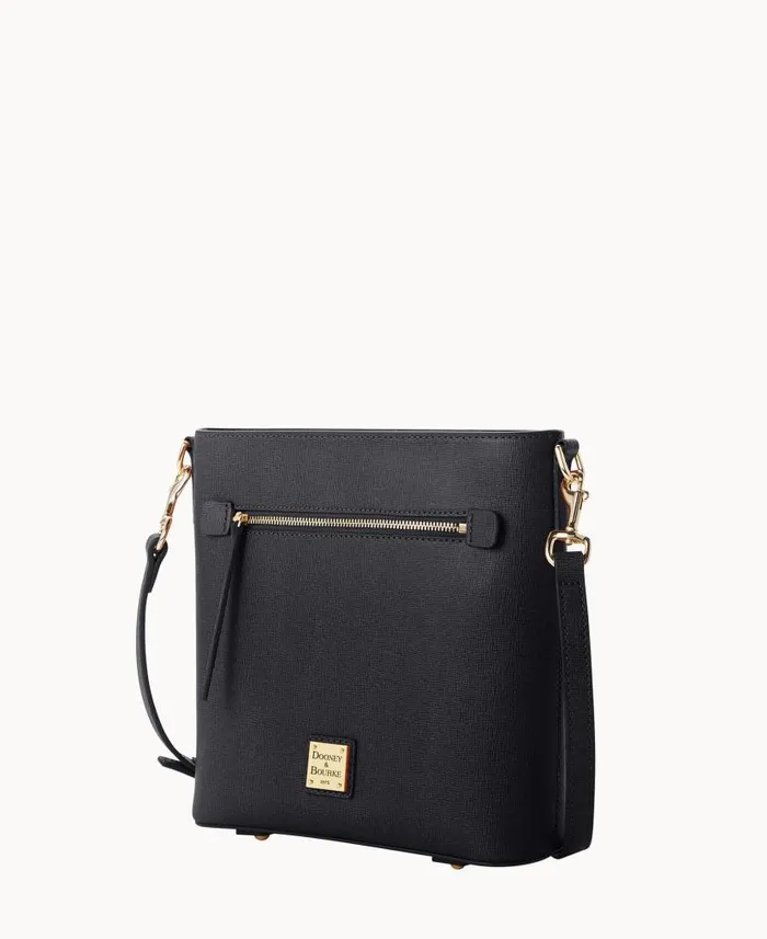 Saffiano Zip Crossbody Black Woman Dooney and Bourke Crossbodies Saffiano Zip Crossbody Black Woman Dooney and Bourke Crossbodies