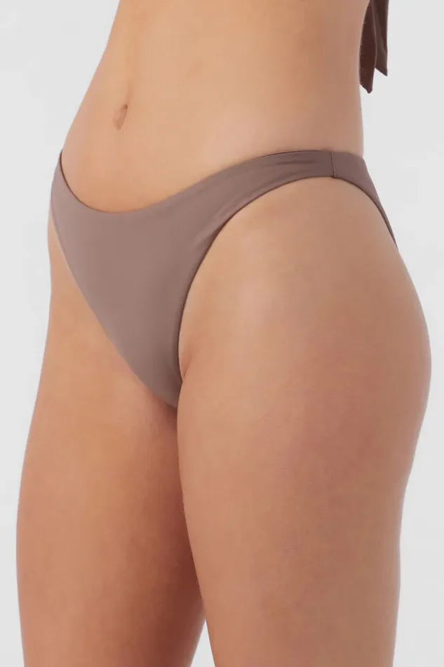 SALTWATER SOLIDS FLAMENCO HIGH CUT CHEEKY BOTTOMS Deep Taupe Women O039NEILL Collections