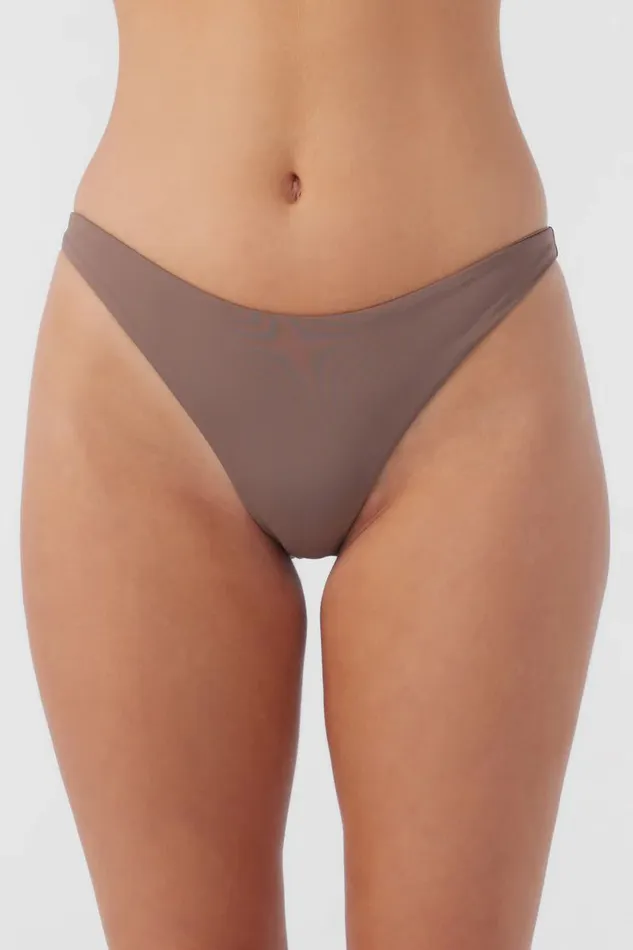SALTWATER SOLIDS FLAMENCO HIGH CUT CHEEKY BOTTOMS Deep Taupe Women O039NEILL Collections