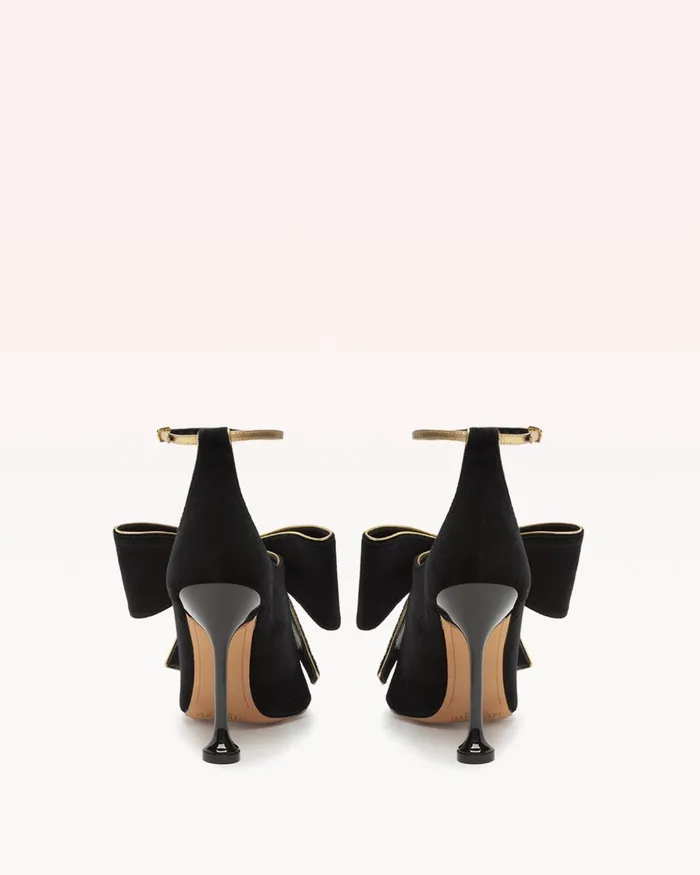 Sandals Women Alexandre Birman Lupita 100 Velvet Black Black