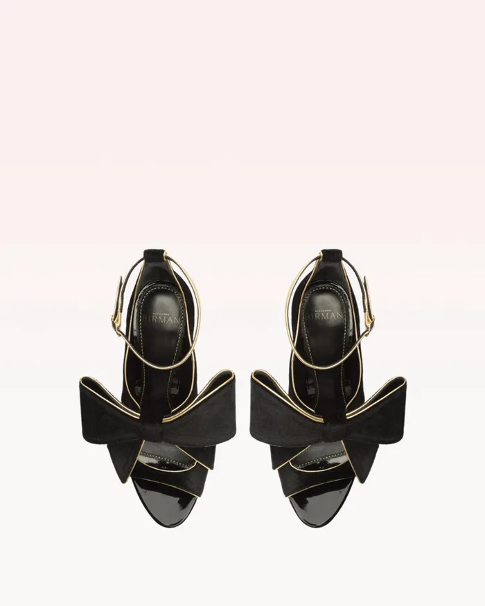 Sandals Women Alexandre Birman Lupita 100 Velvet Black Black