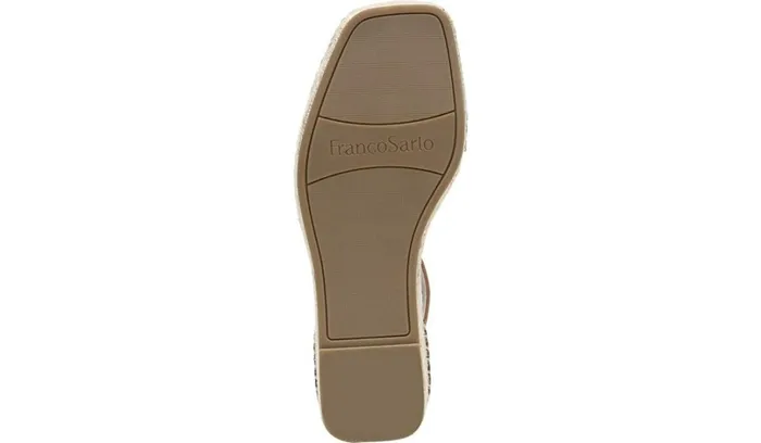 Sandals Women Franco Sarto Franco Camera Espadrille Wedge Sandal Cognac Leather