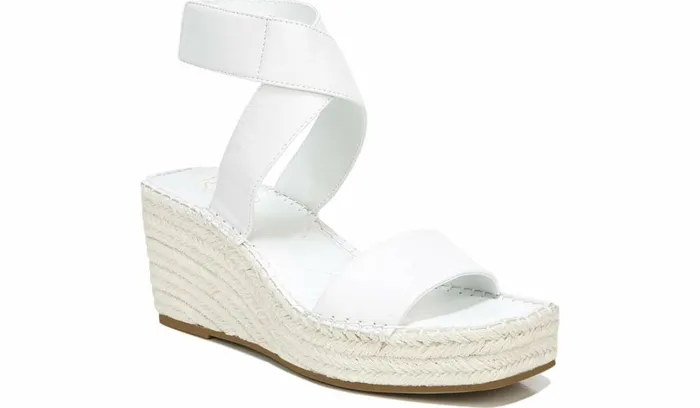 Sandals Women Franco Sarto Franco Carezza Espadrille Wedge Sandal White Leather Sandals Women Franco Sarto Franco Carezza Espadrille Wedge Sandal White Leather