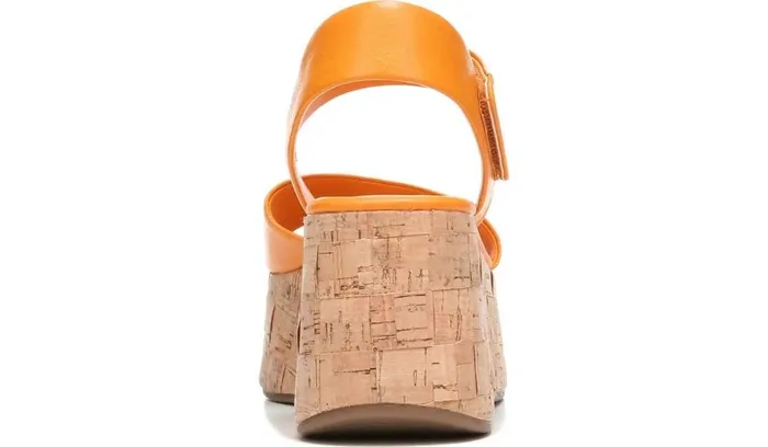 Sandals Women Franco Sarto Sarto Demi 2 Platform Wedge Sandal Orange Leather