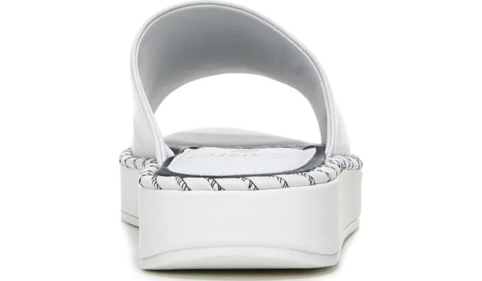 Sandals Women Franco Sarto Sarto Zoe Slide Sandal White Leather