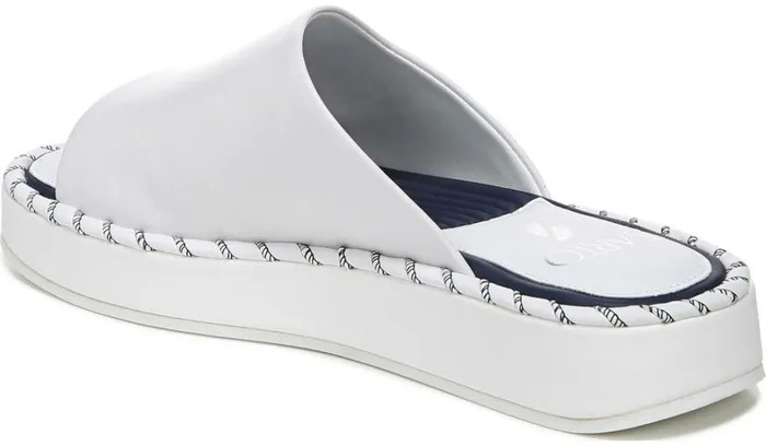 Sandals Women Franco Sarto Sarto Zoe Slide Sandal White Leather