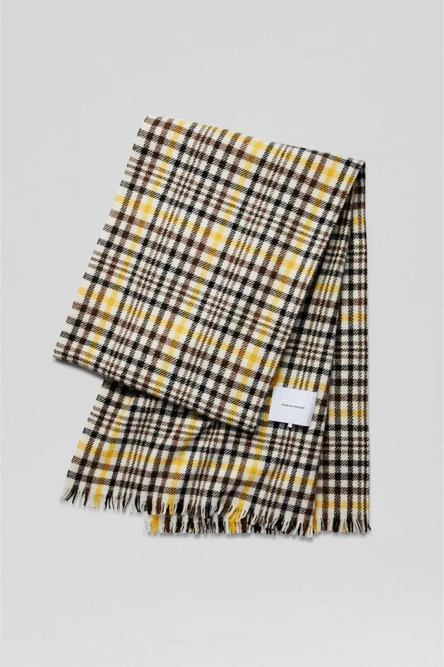Scarves Women Scanlan Theodore ITALIAN PLAID SCARF Ginger Scarves Women Scanlan Theodore ITALIAN PLAID SCARF Ginger