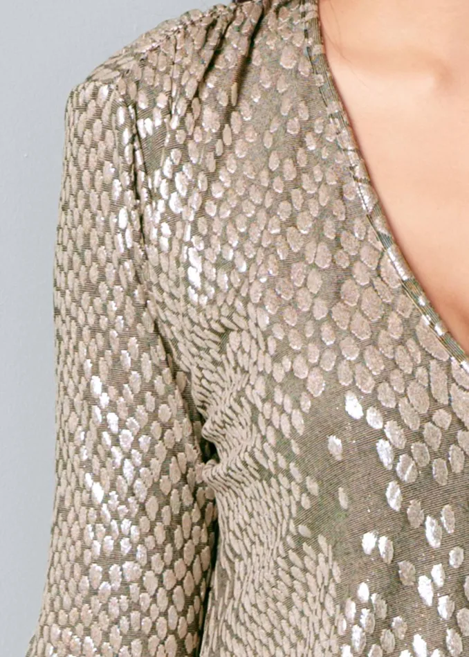SHIMMER DETAIL DRESS Silver Multi Women VENUS Short Dresses