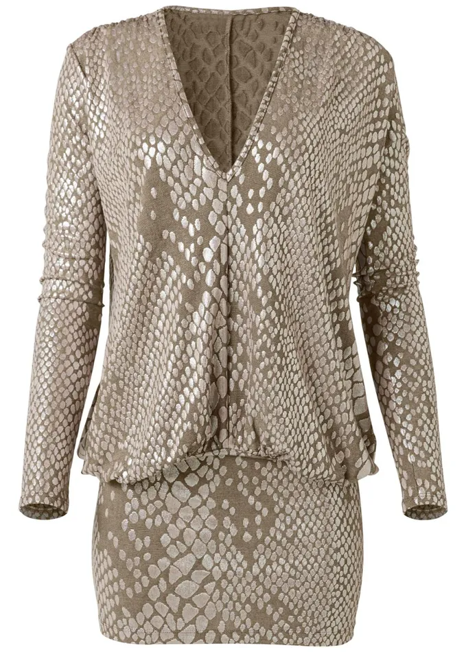 SHIMMER DETAIL DRESS Silver Multi Women VENUS Short Dresses