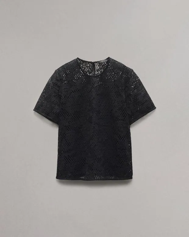 Shirts and Tops Women Rag and Bone Sammie Lace TShirt Black