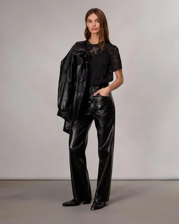 Shirts and Tops Women Rag and Bone Sammie Lace TShirt Black