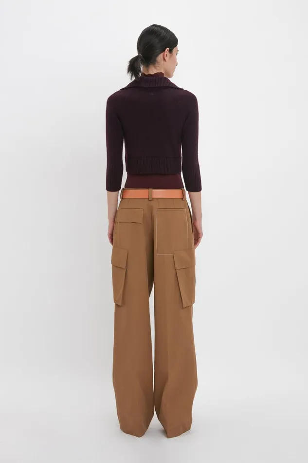 Shirts and Tops Women Victoria Beckham Double Layer Top In Deep Mahogany