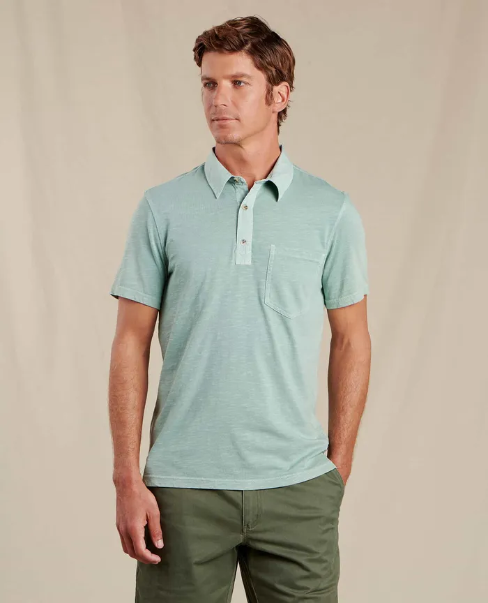 Shirts ToadandCo Men8217s Men8217s Primo Short Sleeve Polo Pale Slate