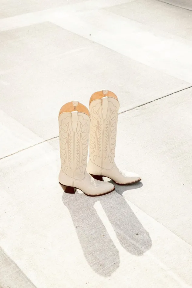 Shoes Women LoveShackFancy The Richmond Boot By City Boots Bone Shoes Women LoveShackFancy The Richmond Boot By City Boots Bone