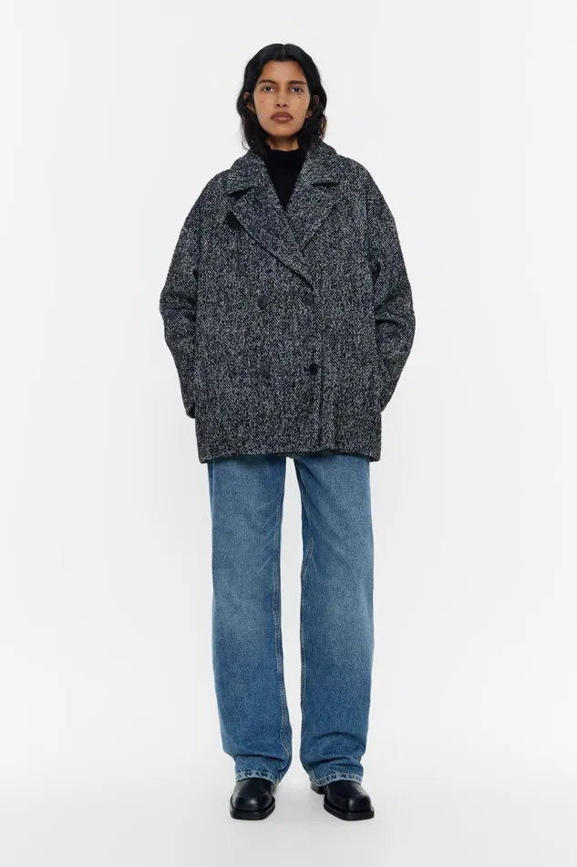 Short Black Tailored Jacket Black Women Bimba Y Lola Coats And Trench Coats