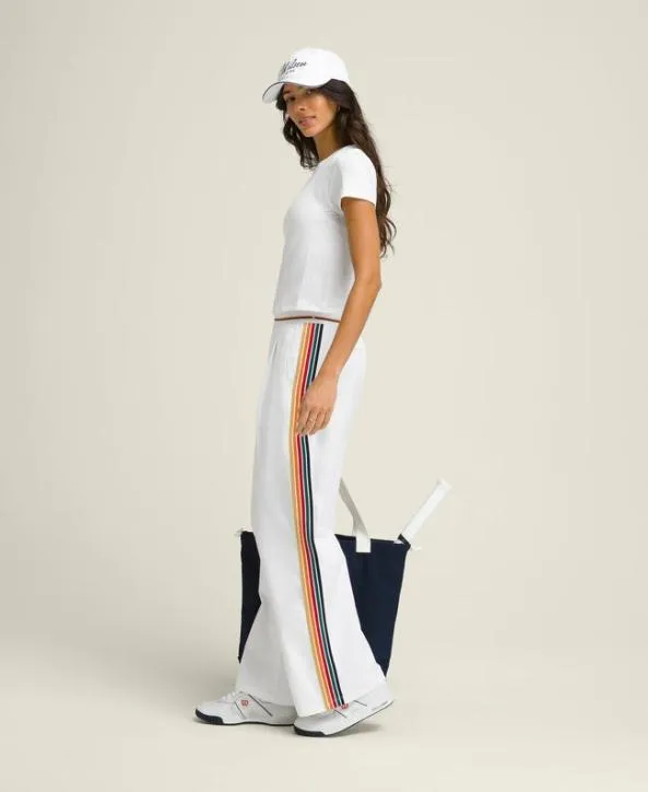 Short Sleeve Shirts Women Wilson Center Court Slim Tee Bright White
