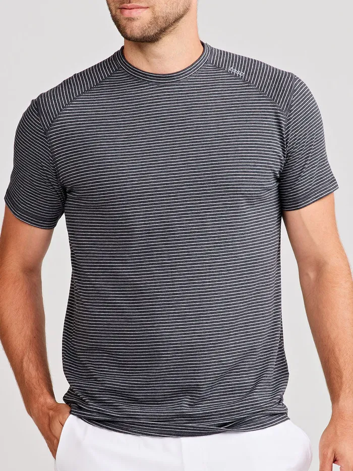 Short Sleeve TShirts Men Tasc Performance Carrollton Fitness TShirt 8211 Mini Stripe Short Sleeve TShirts Men Tasc Performance Carrollton Fitness TShirt 8211 Mini Stripe