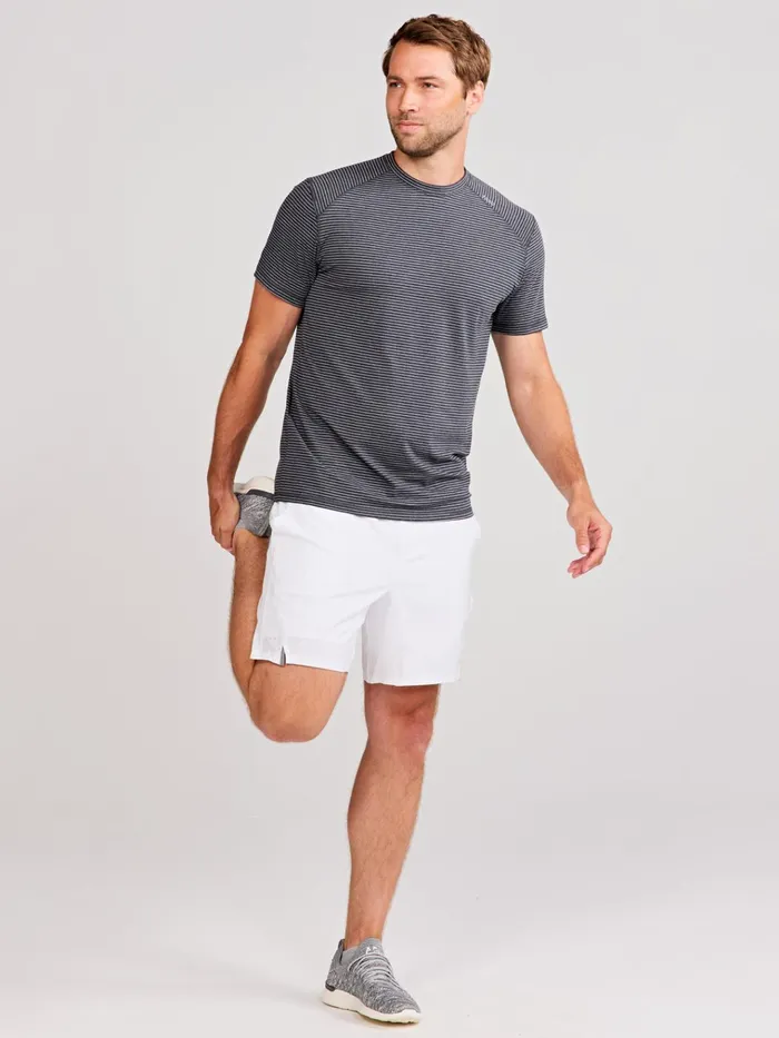Short Sleeve TShirts Men Tasc Performance Carrollton Fitness TShirt 8211 Mini Stripe