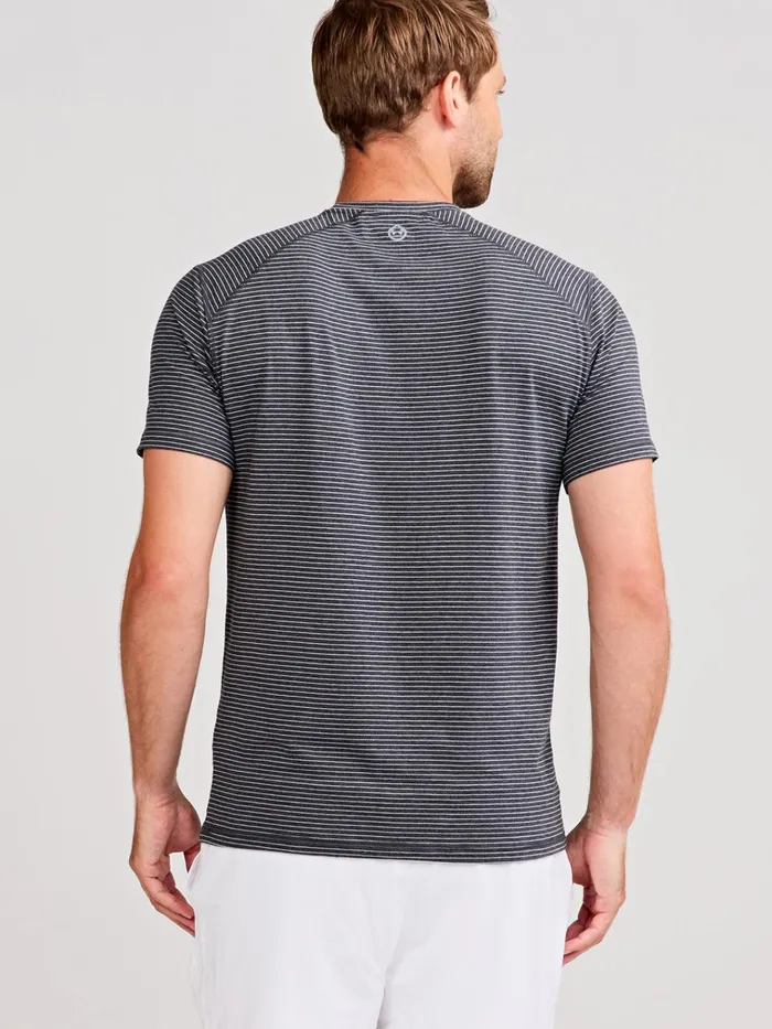 Short Sleeve TShirts Men Tasc Performance Carrollton Fitness TShirt 8211 Mini Stripe