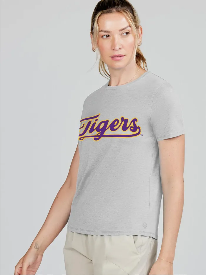 Short Sleeve TShirts Polos Women Tasc Performance Essential T Shirt 8211 LSU