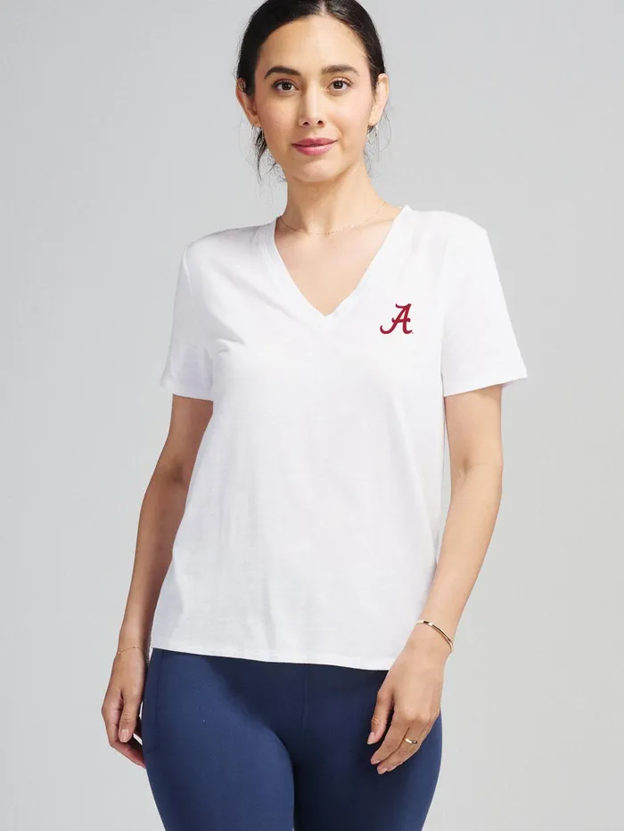Short Sleeve TShirts Polos Women Tasc Performance NOLA VNeck TShirt 8211 Alabama Short Sleeve TShirts Polos Women Tasc Performance NOLA VNeck TShirt 8211 Alabama