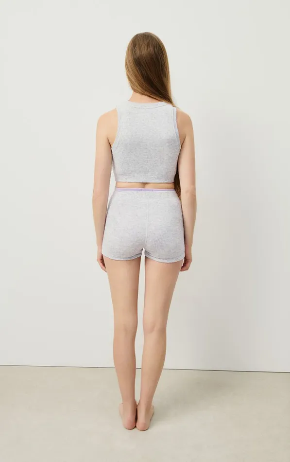 Shorts Evona Melange Light Grey Women American Vintage Shorts Shorts Evona Melange Light Grey Women American Vintage Shorts