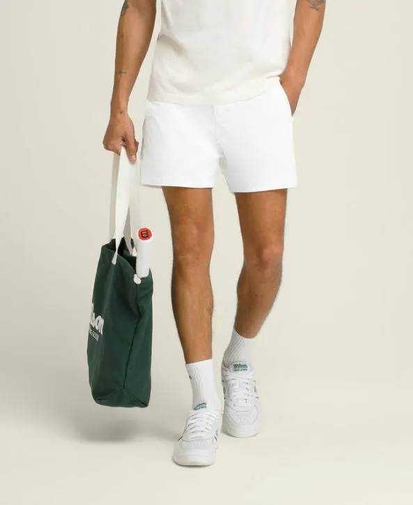 Shorts Men Wilson Wells Woven Short Bright White Stone