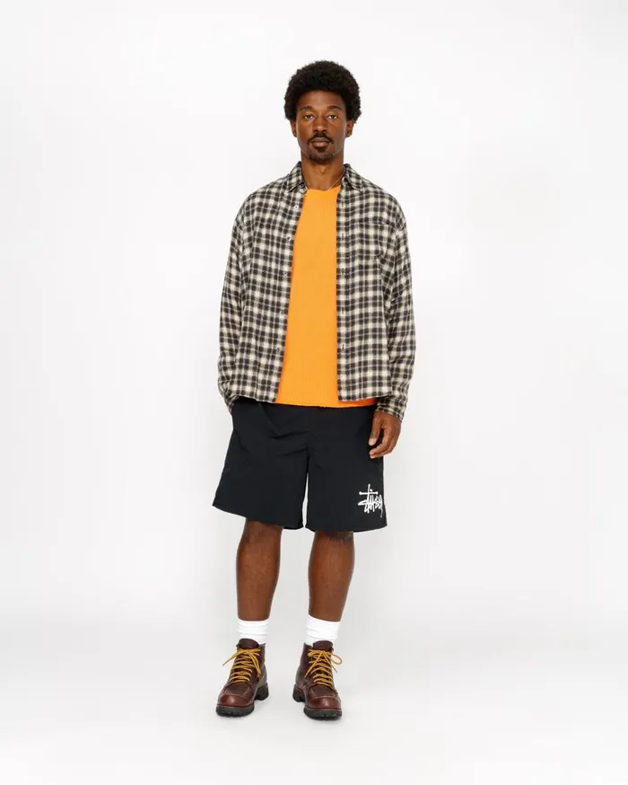 Shorts MenWomen Stussy WATER SHORT BIG BASIC Black