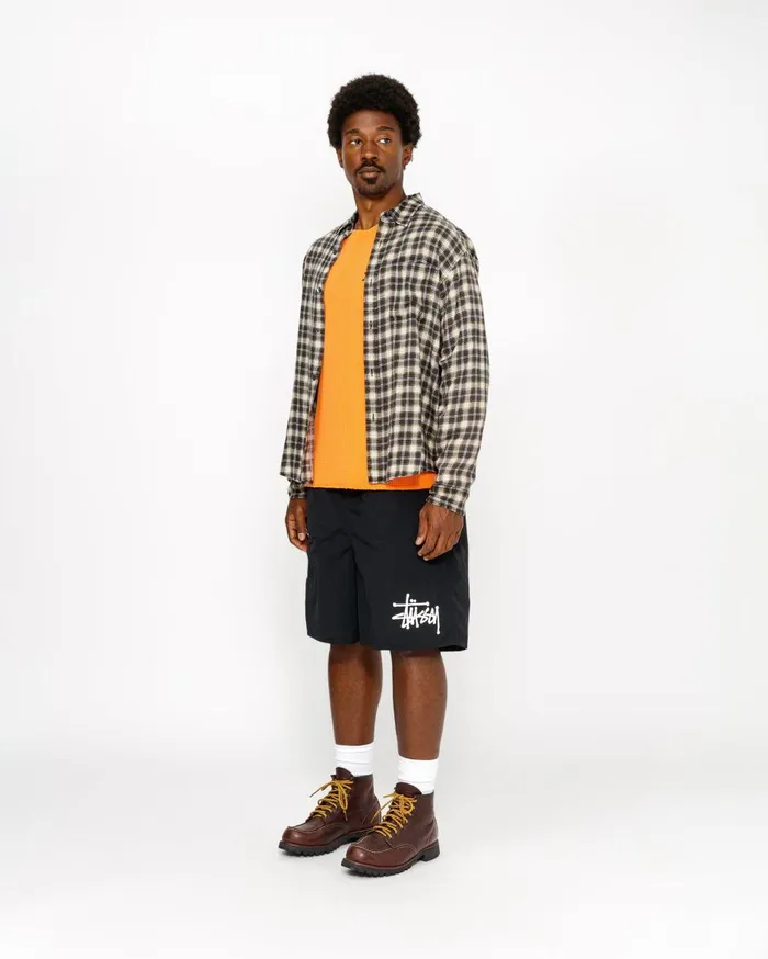 Shorts MenWomen Stussy WATER SHORT BIG BASIC Black Shorts MenWomen Stussy WATER SHORT BIG BASIC Black