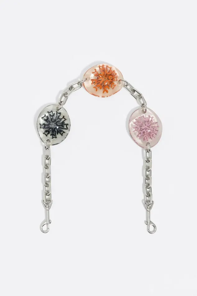 Silver Bubble Chrysanthemums Bag Chain Antique Silver Women Bimba Y Lola Bag Charms Silver Bubble Chrysanthemums Bag Chain Antique Silver Women Bimba Y Lola Bag Charms