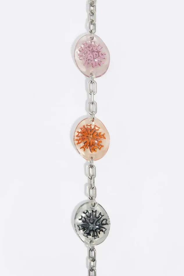 Silver Bubble Chrysanthemums Bag Chain Antique Silver Women Bimba Y Lola Bag Charms Silver Bubble Chrysanthemums Bag Chain Antique Silver Women Bimba Y Lola Bag Charms
