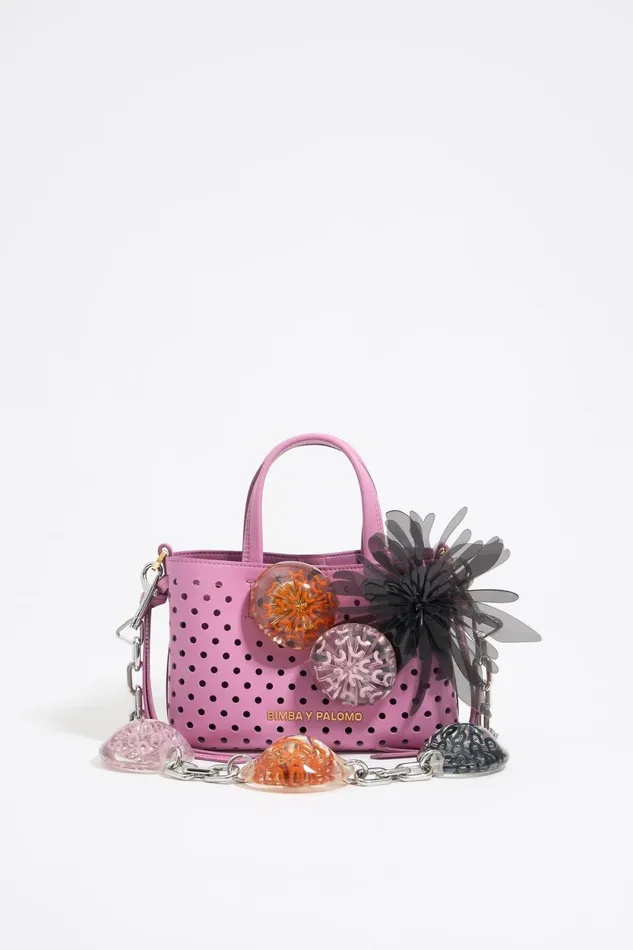 Silver Bubble Chrysanthemums Bag Chain Antique Silver Women Bimba Y Lola Bag Charms Silver Bubble Chrysanthemums Bag Chain Antique Silver Women Bimba Y Lola Bag Charms
