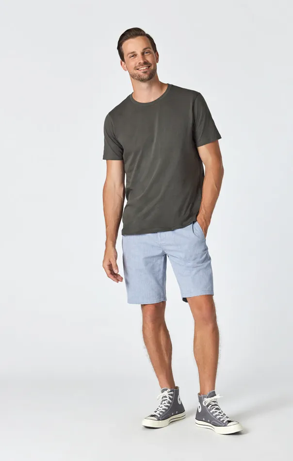 Simon Shorts In Blue Summer Stripe Men Mavi Jeans Shorts