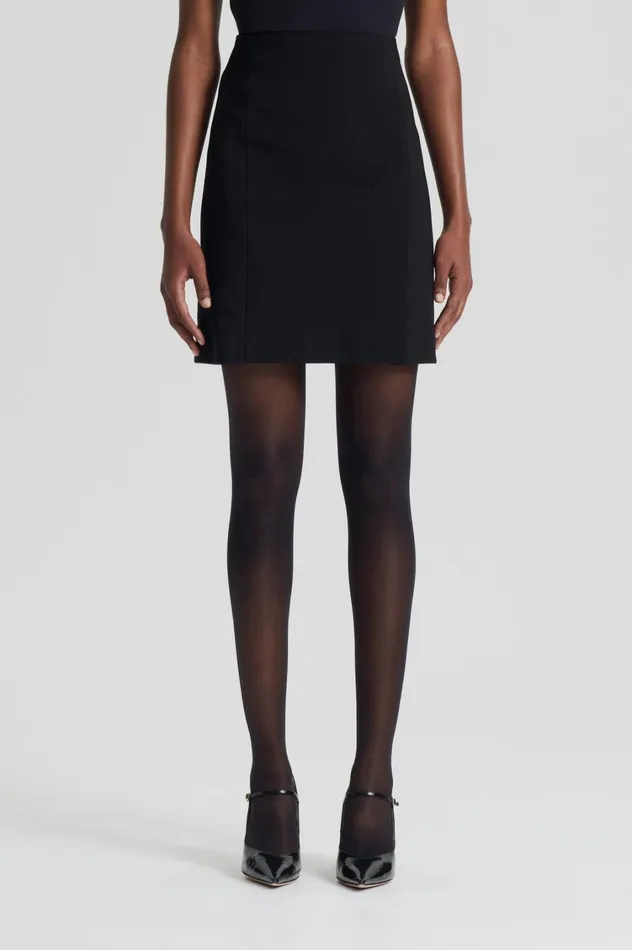 Skirts Women Scanlan Theodore ITALIAN MILANO KNIT SKIRT Black Skirts Women Scanlan Theodore ITALIAN MILANO KNIT SKIRT Black