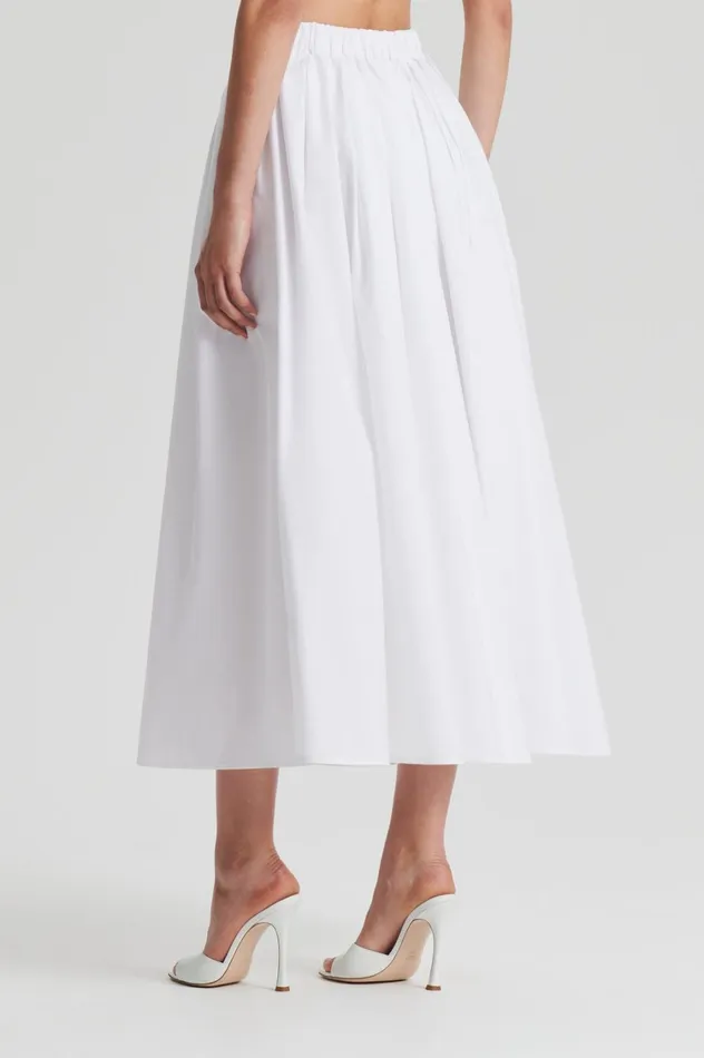 Skirts Women Scanlan Theodore PARACHUTE FULL SKIRT White Skirts Women Scanlan Theodore PARACHUTE FULL SKIRT White