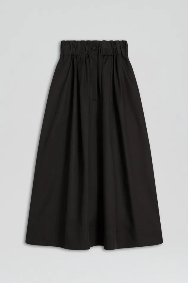 Skirts Women Scanlan Theodore WIDE CARGO SKIRT Black Skirts Women Scanlan Theodore WIDE CARGO SKIRT Black