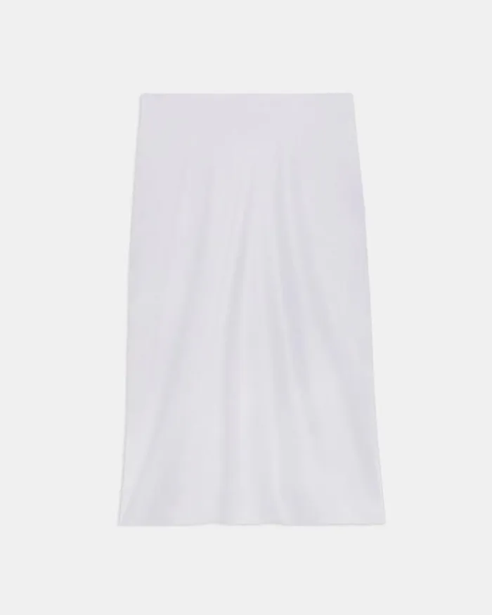 Skirts Women Theory Slip Skirt In Satin Silver Skirts Women Theory Slip Skirt In Satin Silver