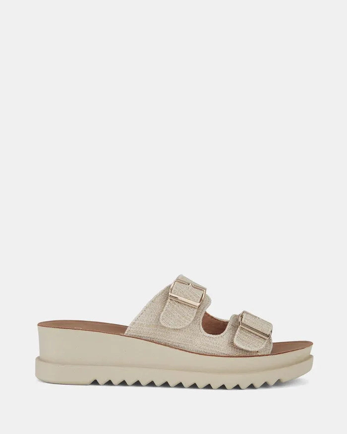 Slides BOLD METALLIC LINEN NOVO Shoes Women