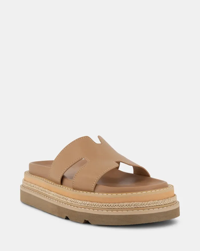 Slides NOVO Shoes Women TENTURE CAMEL Sandals