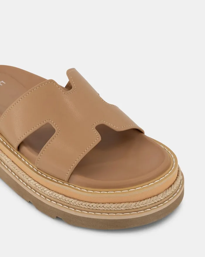 Slides NOVO Shoes Women TENTURE CAMEL Sandals