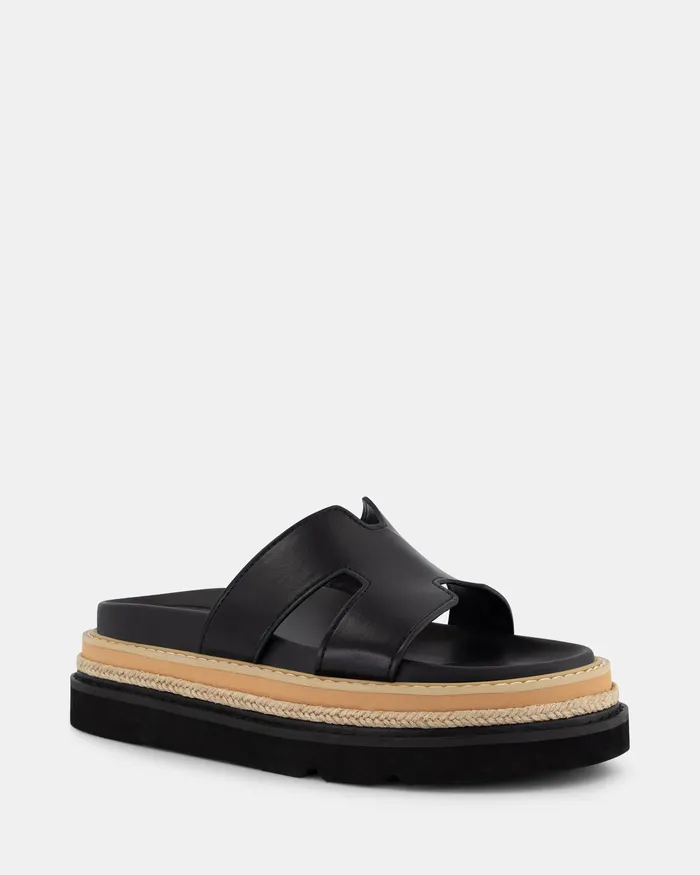 Slides Women NOVO Shoes TENTURE BLACK Sandals