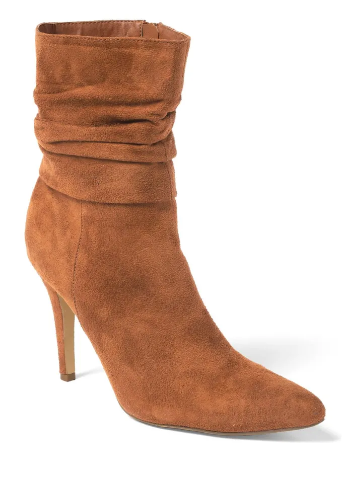 SLOUCHY POINTED TOE BOOTIES Cognac Women VENUS Boots and Booties