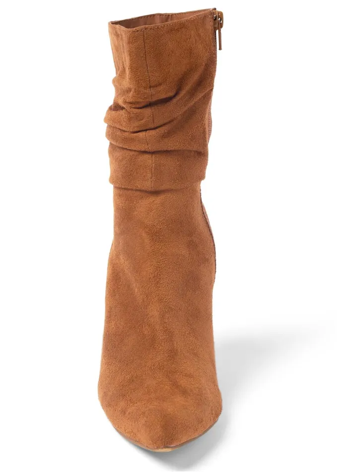 SLOUCHY POINTED TOE BOOTIES Cognac Women VENUS Boots and Booties