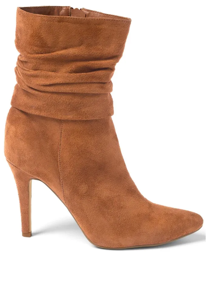SLOUCHY POINTED TOE BOOTIES Cognac Women VENUS Boots and Booties