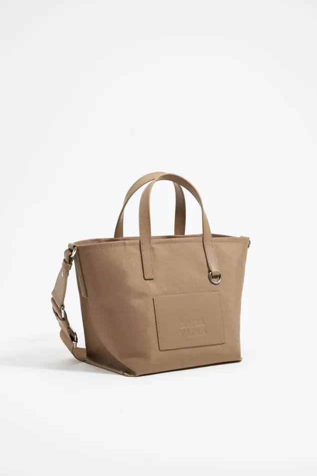 Small Bark Brown Nylon Crossbody Bag Bark Women Bimba Y Lola Crossbody Bags