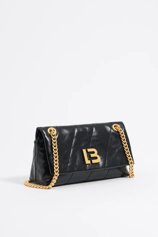 Small Black Leather Bag Flap Black Women Bimba Y Lola Crossbody Bags Small Black Leather Bag Flap Black Women Bimba Y Lola Crossbody Bags